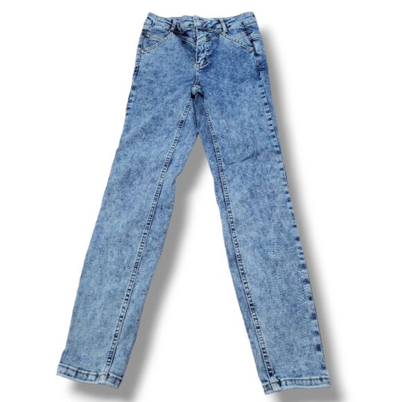 We The Free Jeans Size 27 W25"xL27.5" Skinny Jeans Stretch High Rise Jeans Blue - Picture 1 of 6